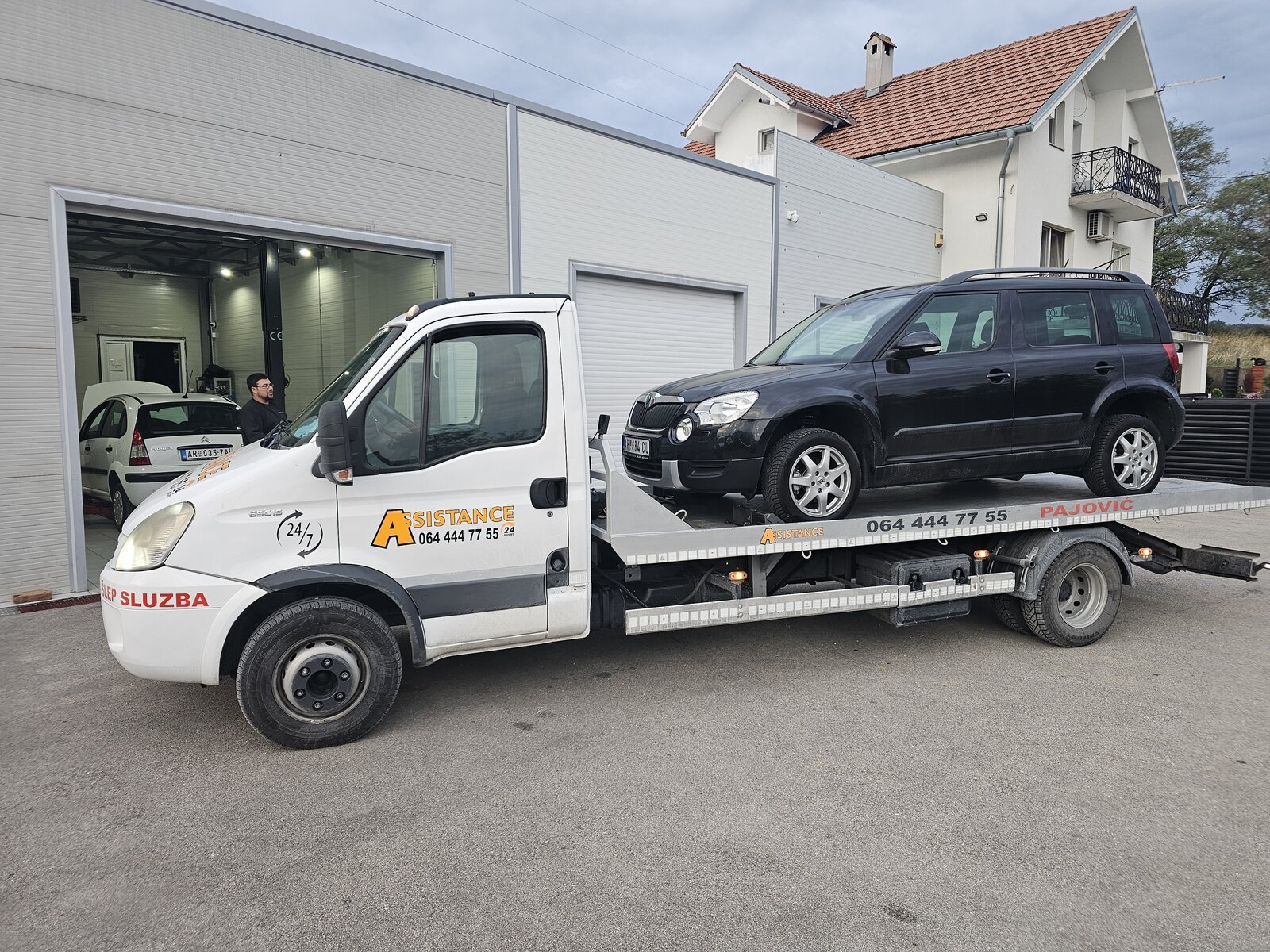 Šlepovanje putničkog vozila Škoda Yeti